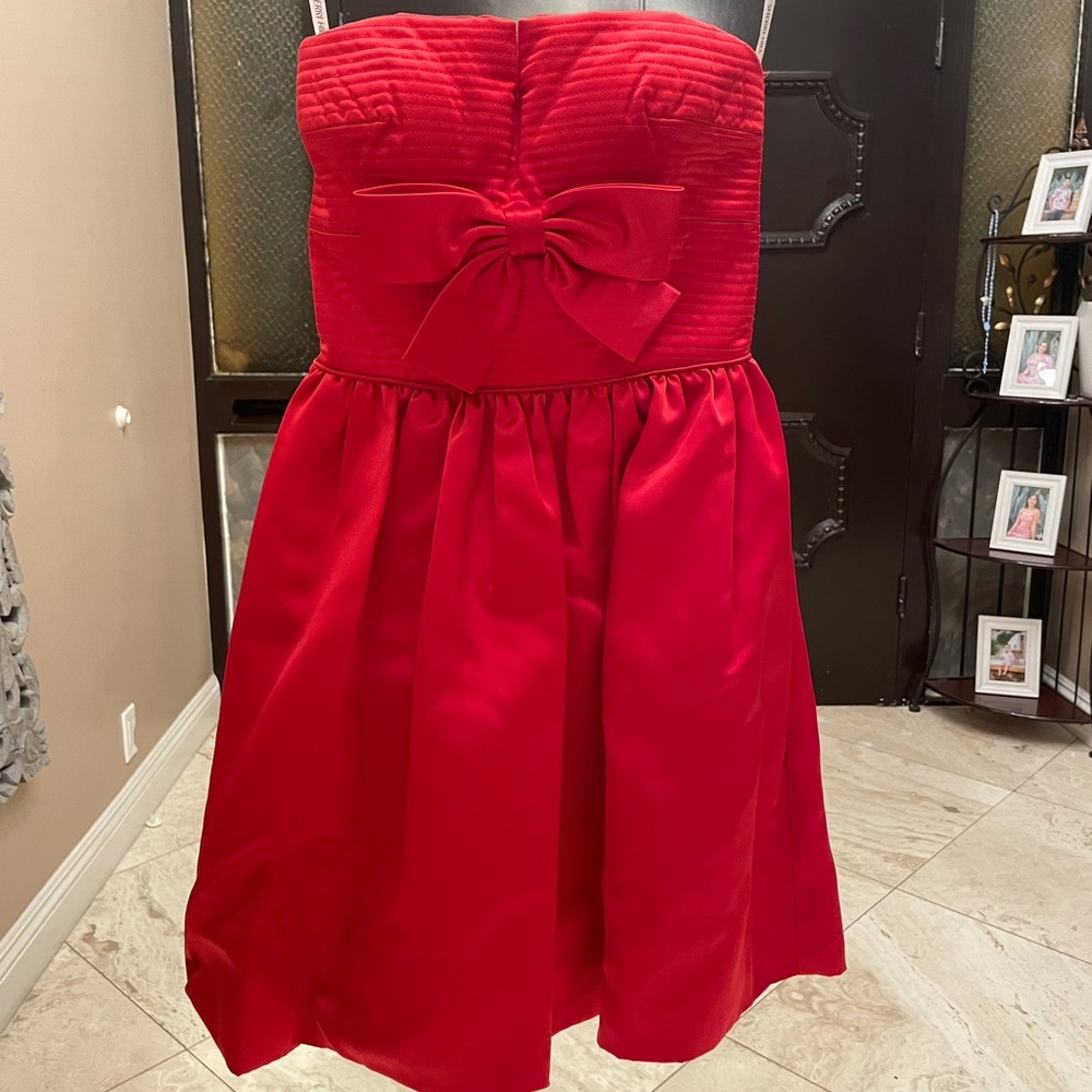 Red Sherri Hill Coctail Dress